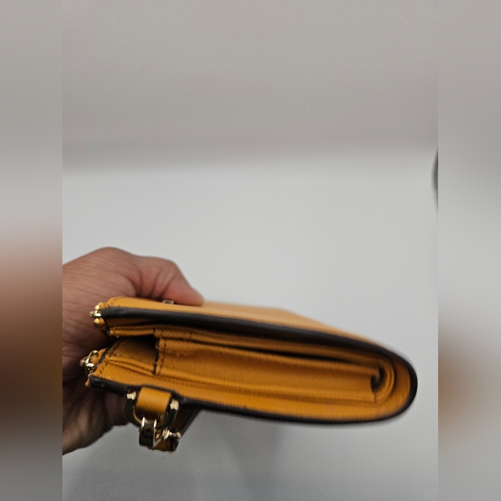 Michael Kors Gold Double Zip Wallet Wristlet - Picture 9 of 11